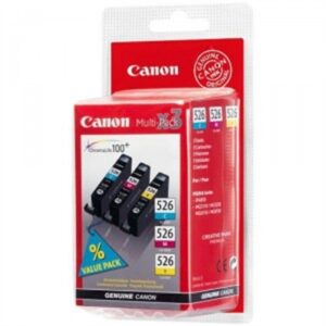 CANON CARTUCHO TRICOLOR CLI526C/M/Y PACK 3 CLI-/526 SERIES MG-/5250 IP/4850/4950 IX/6550
