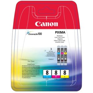 CANON CARTUCHO TRICOLOR CLI8 C/M/Y PACK 3 CLI-8 SERIES