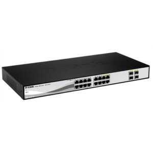 D-Link Web Smart DGS-1210-16 - Conmutador - 16 puertos - Ethernet, Fast Ethernet, Gigabit Ethernet - 10Base-T, 100Base-TX, 1000Base-T + 4 x SFP compa