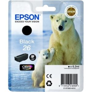EPSON CARTUCHO NEGRO T26 220 PAG. XP/600/605/700/800
