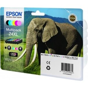 EPSON CARTUCHO BK/CY/MG/YL/LCY/LMG T24XL 740 PÁGINAS PACK 6 XP/750/850