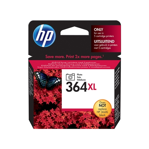 HP CARTUCHO FOTO NEGRO Nº364XL 290 PAG. PHOTOSMART/C5380/C6380/D5460/PRO B8550 PS WIFI/C309G/C309G/C5380 OFFICEJET/4620