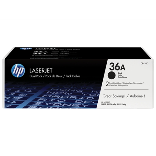 HP TONER NEGRO PACK 2 LASERJET P/1505