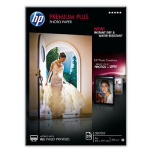 HP PAPEL  INKJET FOTOGRAFICO GLOSSY PREMIUM A4 300GR 20HOJAS