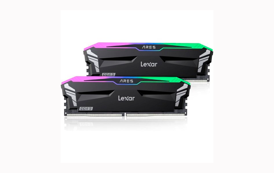 Lexar Ares DDR5 - 32GB (2X16GB) - 6400Mhz - CL32 1.4V - RGB - Negra