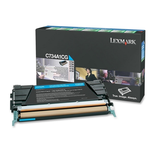 Lexmark C734A1CG tóner y cartucho láser