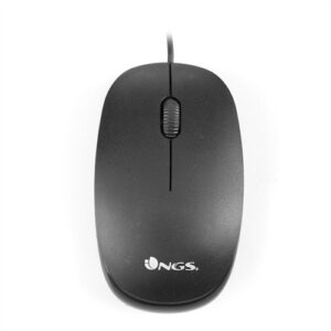 NGS FLAME - ratón optico - USB - scroll vertical - rueda - 1000 dpi - Negro