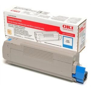 OKI TONER C5800 / C5900 / C5550MFP - 5.000 PAG. CYAN