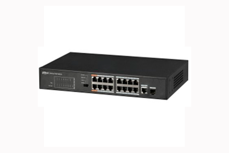 DAHUA SWITCH POE 16 PUERTOS + 1 PUERTO GIGABIT