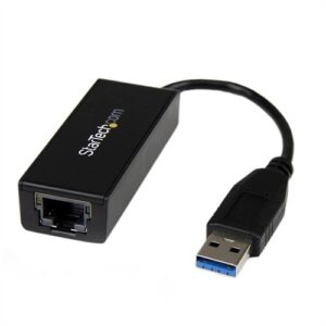 StarTech.com Adaptador Tarjeta de Red Externa NIC USB 3.0 a 1 Puerto Gigabit Ethernet 1Gbps RJ45 USBA Negro - USB - 1 Puerto(s) - 1 x Red (RJ-45) - Par trenzado
