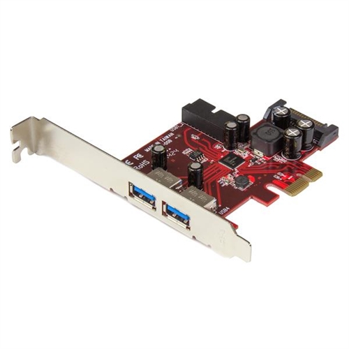 StarTech.com Adaptador tarjeta PCI Express de 2 puertos externos 2 internos USB 3.0 con alimentación SATA - 4 Total USB - 4 USB 3.0