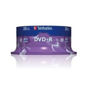 VERBATIM DVD+R 4.7GB 16X BOBINA 25 ADVANCED AZO