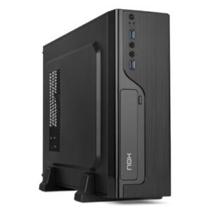 Nox LITE070 - Caja sobremesa microATX - 2 x USB 3.0 - HD Audio - Fuente 450W - 425x110x310 - Negra