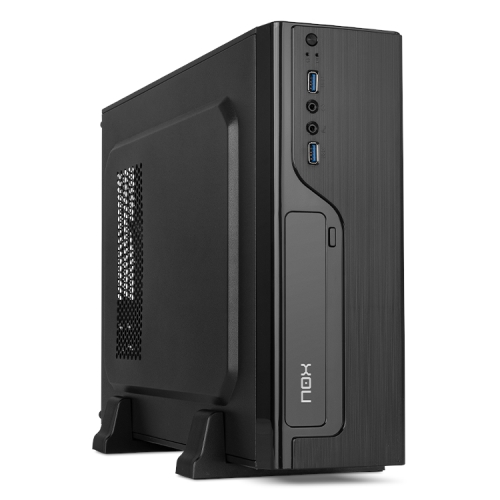 Nox LITE070 - Caja sobremesa microATX - 2 x USB 3.0 - HD Audio - Fuente 450W - 425x110x310 - Negra