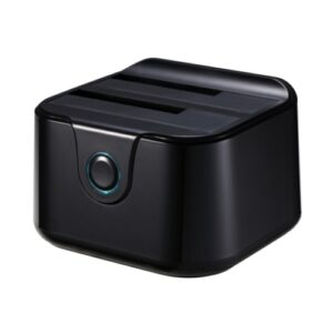 Tooq - Docking Station 2 discos SATA 2.5" / 3.5" a USB 3.0 con boton de copia de seguridad