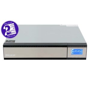 Phasak - SAI PH 9320 - Online - 2KVA/1600W - Formato Rack - 4 IEC - LCD - USB+RS232+RJ45 - Baterias 4x 9Ah