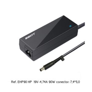 Eightt - Cargador Específico Compatible con HP 19V-4,74A 90W 7,4*5,0