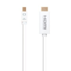 Nanocable - Cable Mini DisplayPort/M a HDMI/M - Blanco - Longitud 2.0 m
