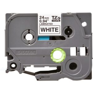 BROTHER CINTA P-TOUCH BLANCO/NEGRO LAMINADA ESTANDAR 24MM  8M
