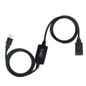 Alargador USB 2.0 - Cable de extensión activo 5m - Negro