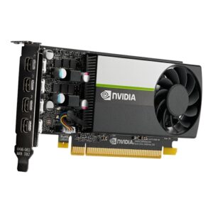 PNY Quadro T1000 - 4GB GDDR6 - 4 x mDP - Low Profile (incluye chapa) - Incluye 4 adaptadores mDP a DP - Retail
