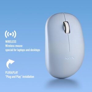 NGS - Ratón Inalámbrico Fog Pro Azul - Hasta 1000 DPI