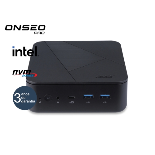 ONSEO Liten Acer - Mini - Montable detrás de monitor- Intel N100 - 8GB - 256GB M.2 - Wifi - USB-C - HDMI - 3 años garantía - 30 días DOA