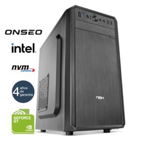 ONSEO Solano C10 - Minitorre MT - 14ª gen - Intel Core i5 14400F - 16GB DDR4 - 500GB SSD M.2 NVMe - GT 710 2GB dedicada - USB 3.0 - 4 años garantía - 30 días DOA