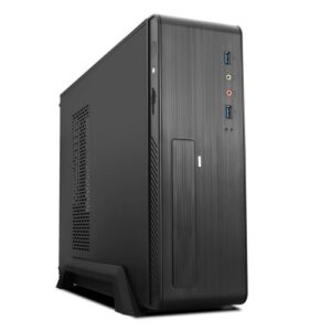 TooQ - Caja Slim TQC-3006DU3C - ITX/mATX - Sobremesa - 2x USB 3.0 + Lector Tarjetas - FA 500W - Negro