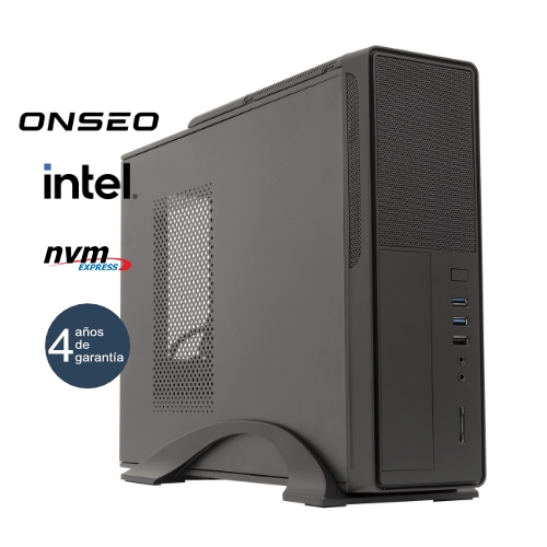 ONSEO Solano C8+ - Sobremesa SFF - 12ª gen - Intel Core i5 12400 - 16GB DDR4 - 500GB SSD M.2 NVMe - USB 3.0 - 4 años garantía - 30 días DOA