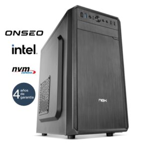 ONSEO Abrego C10 - Minitorre MT - 14ª Gen - Intel Core i3 14100 - 8GB DDR4 - 250GB NVMe - USB 3.0 - 4 años garantía - 30 días DOA