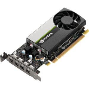 PNY Quadro T1000 - 8GB GDDR6 - 4 x mDP - Low Profile (incluye chapa) - Incluye 4 adaptadores mDP a DP - Retail